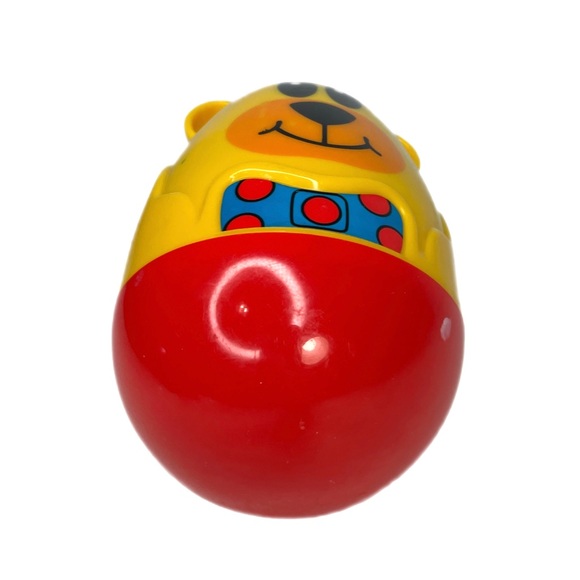 Fisher Price Plastic Tipsy Rocking Teddy Bear Chime Rocking 5” - Picture 8 of 10